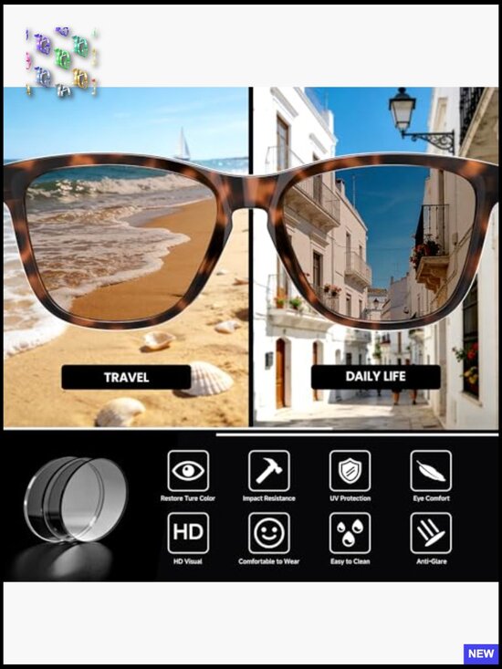 Trendy Square Sunglasses Polarized UV Protection Retro Classic Shades Glasses main image 7